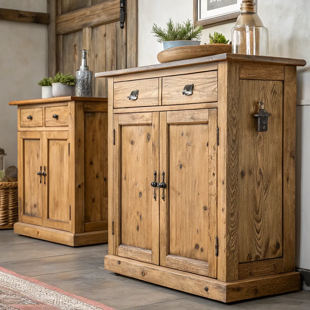 Rustic Wooden Cabinets
