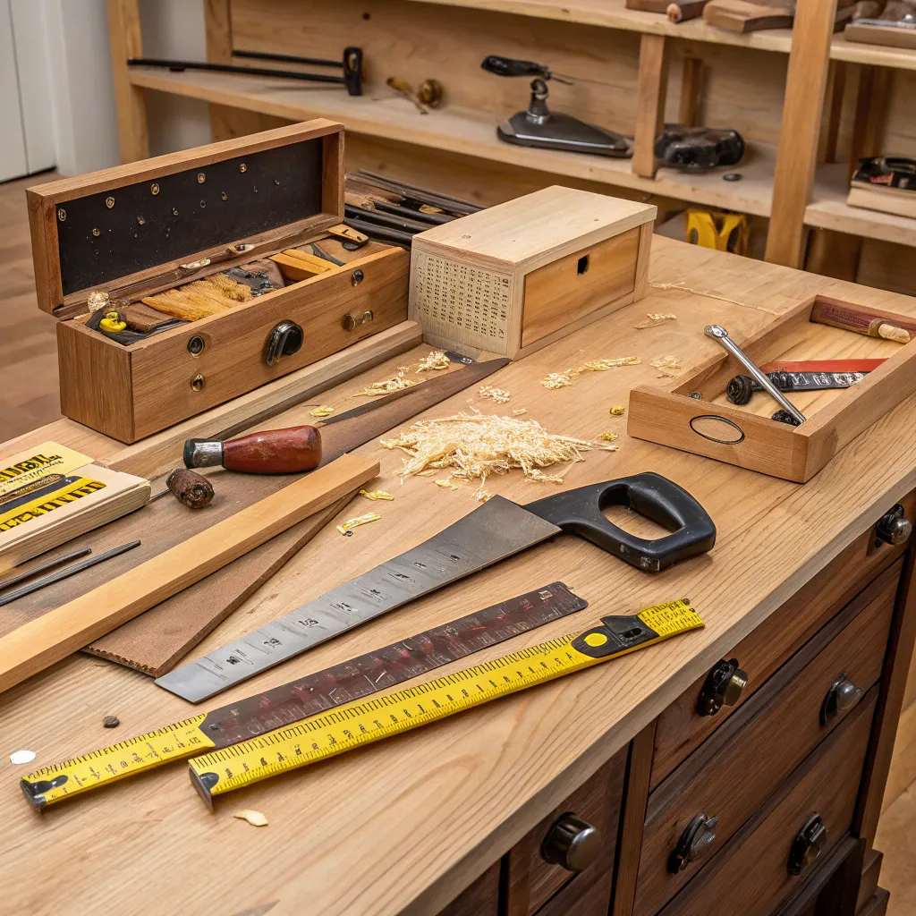 Tools and materials for cabinetry courses